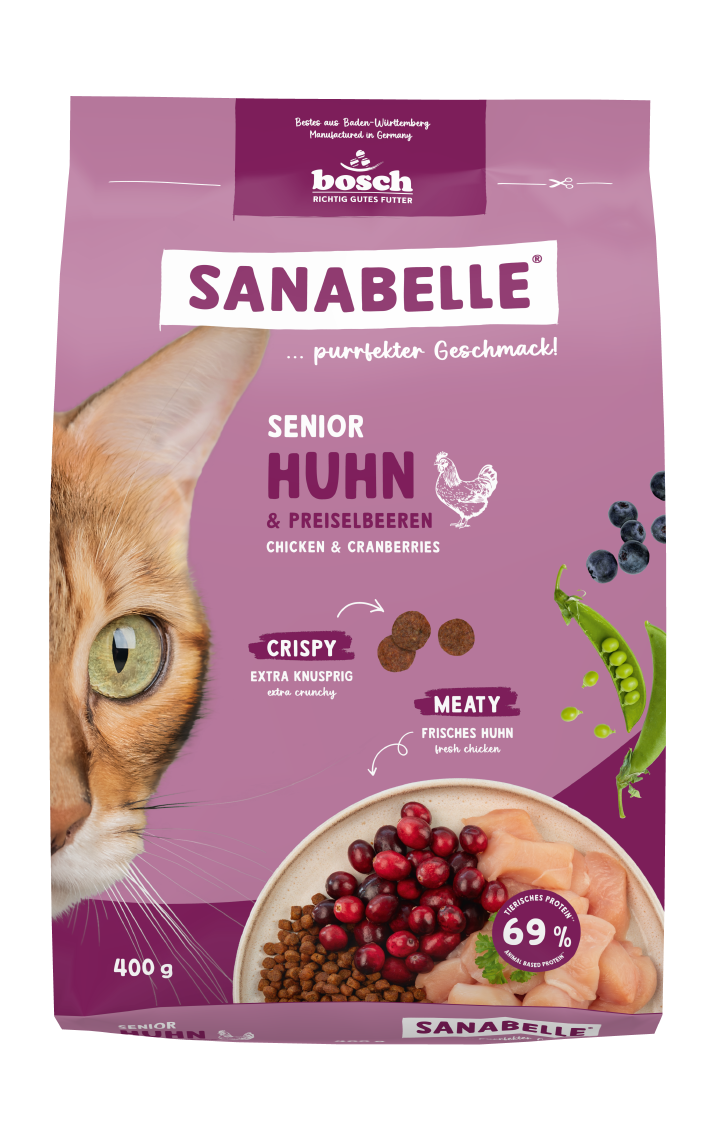 Sanabelle Katzen-Trockenfutter Senior Huhn